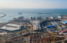 海口新海滚装码头客运综合枢纽站工程完成土建主体施工