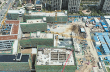 海口南渡江东岸小学项目主体结构全面封顶
