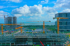 海口江东发展大厦主体建至四层